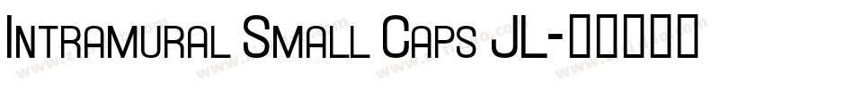 Intramural Small Caps JL字体转换